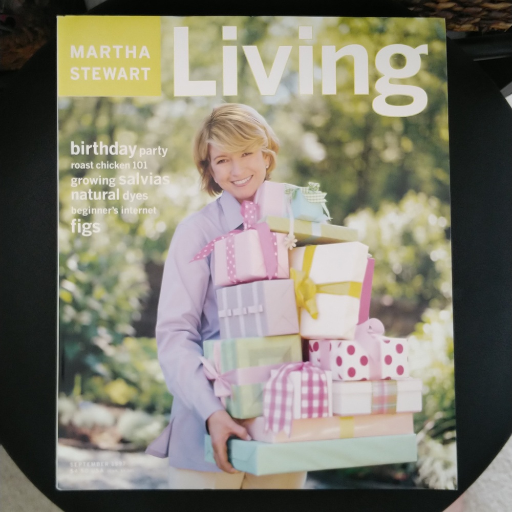 Rare and collectible Martha Stewart Living magazine from September 1997